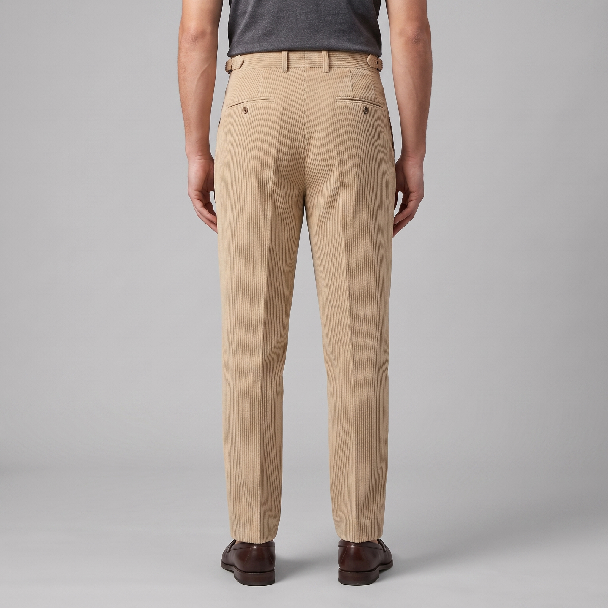Sven | Corduroy broek met bandplooi voor heren - view 7