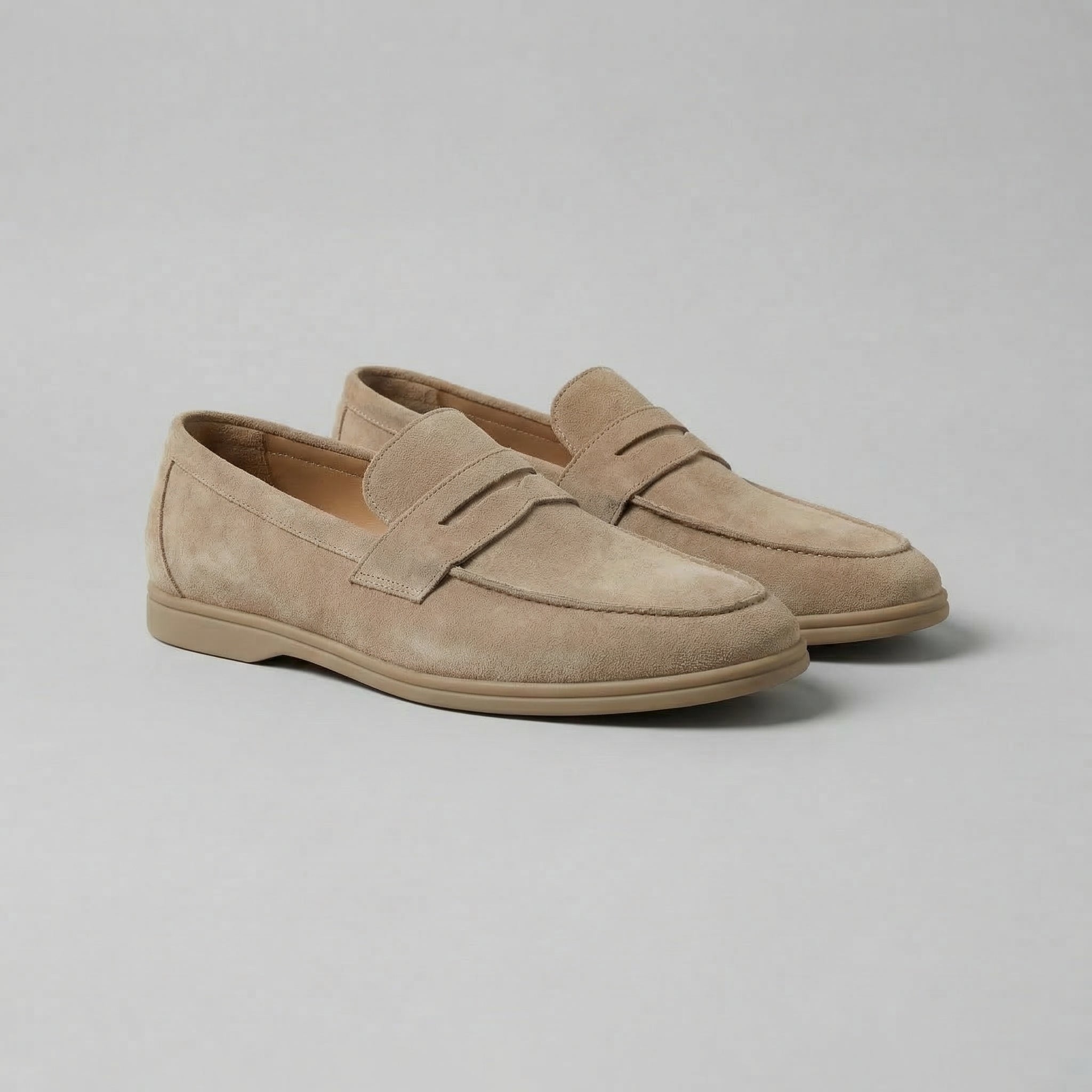 Thijs | Suède penny loafers voor heren - view 3