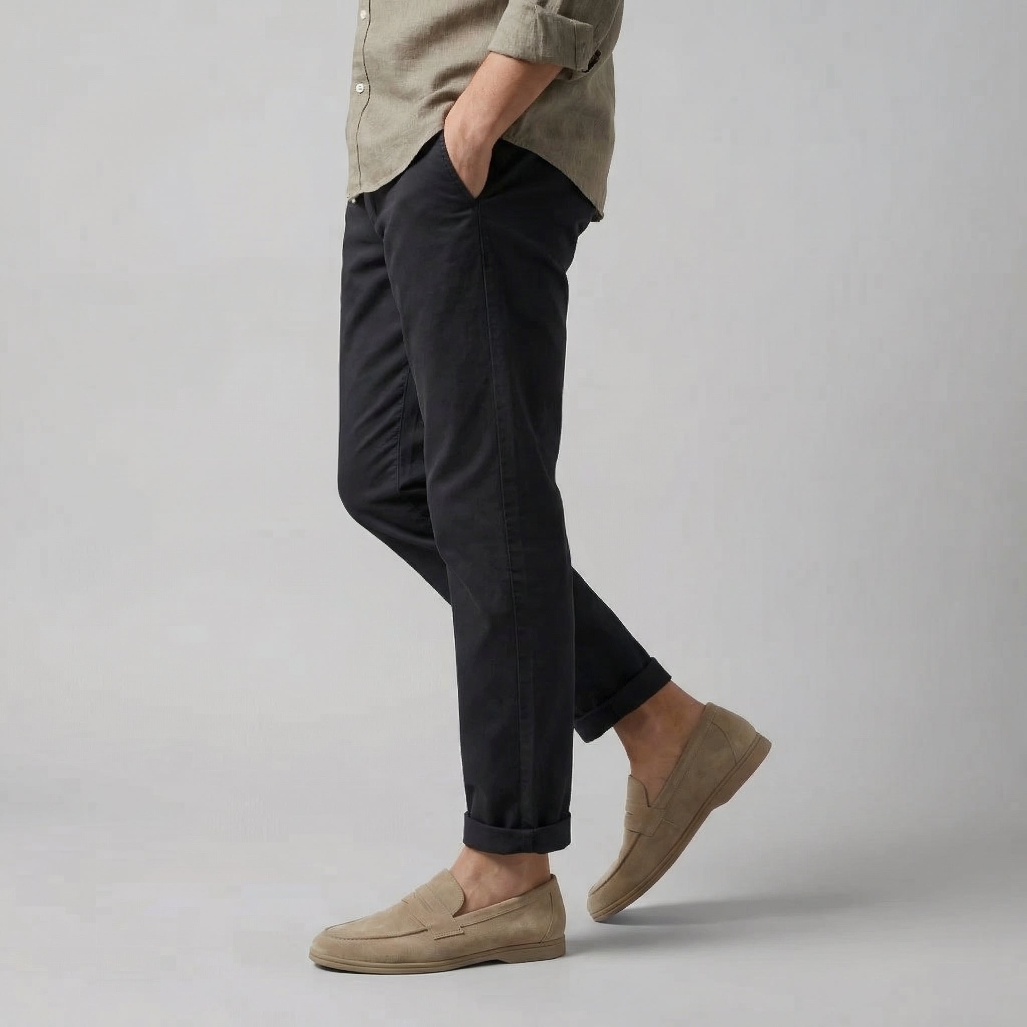 Thijs | Suède penny loafers voor heren - view 5