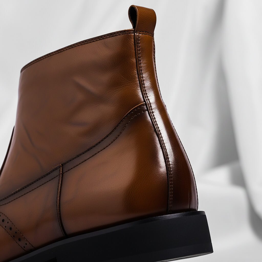 Ties | Leren boots voor heren met rits - view 4