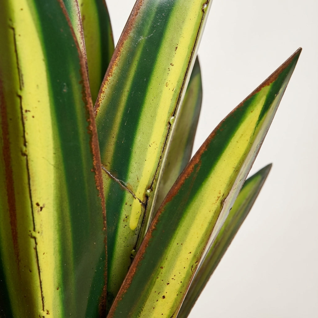 Tim | Metalen tuinornament agave met solar led - foto 6