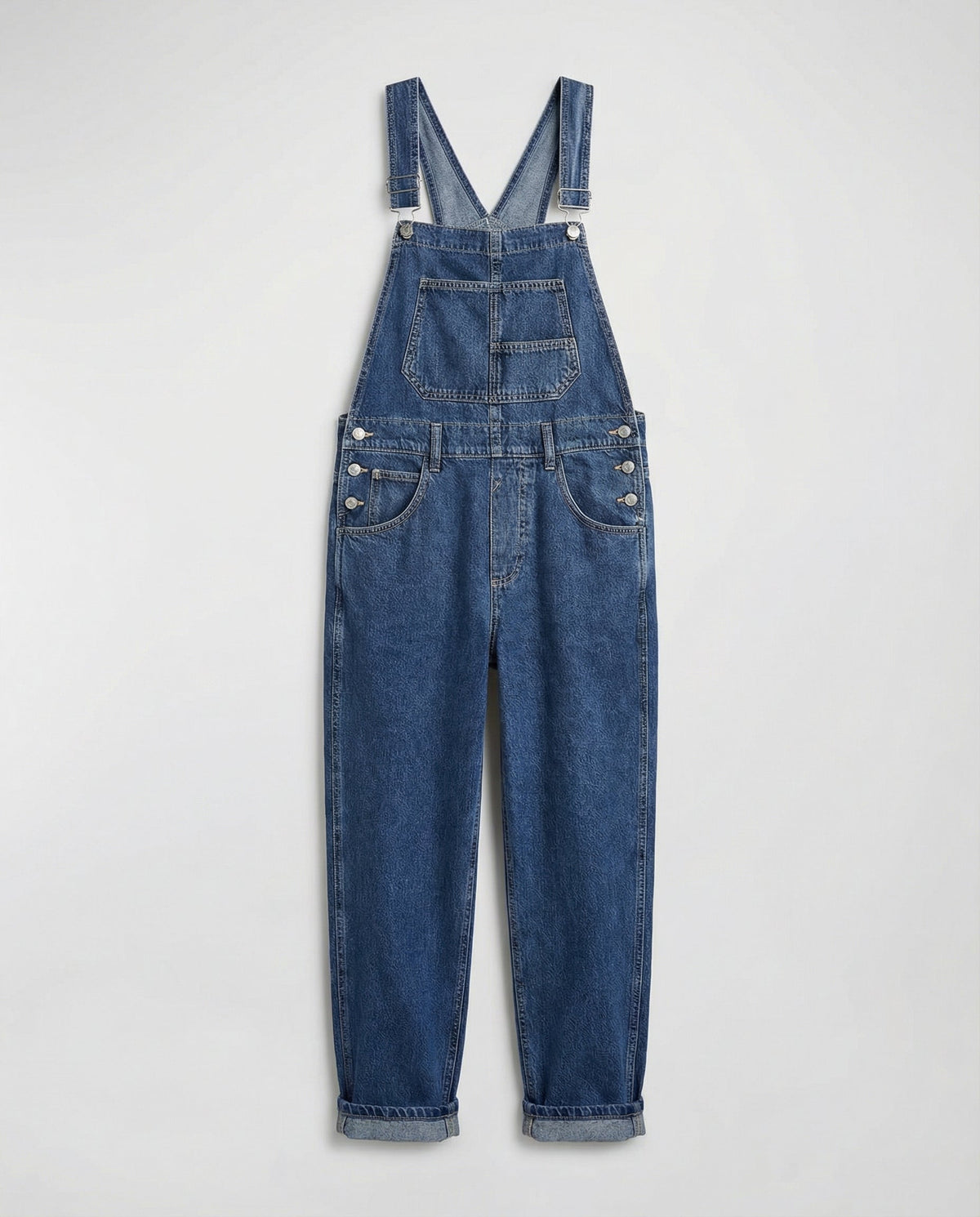 Vivian | Tuinbroek dames van denim, zwart - Donkerblauw