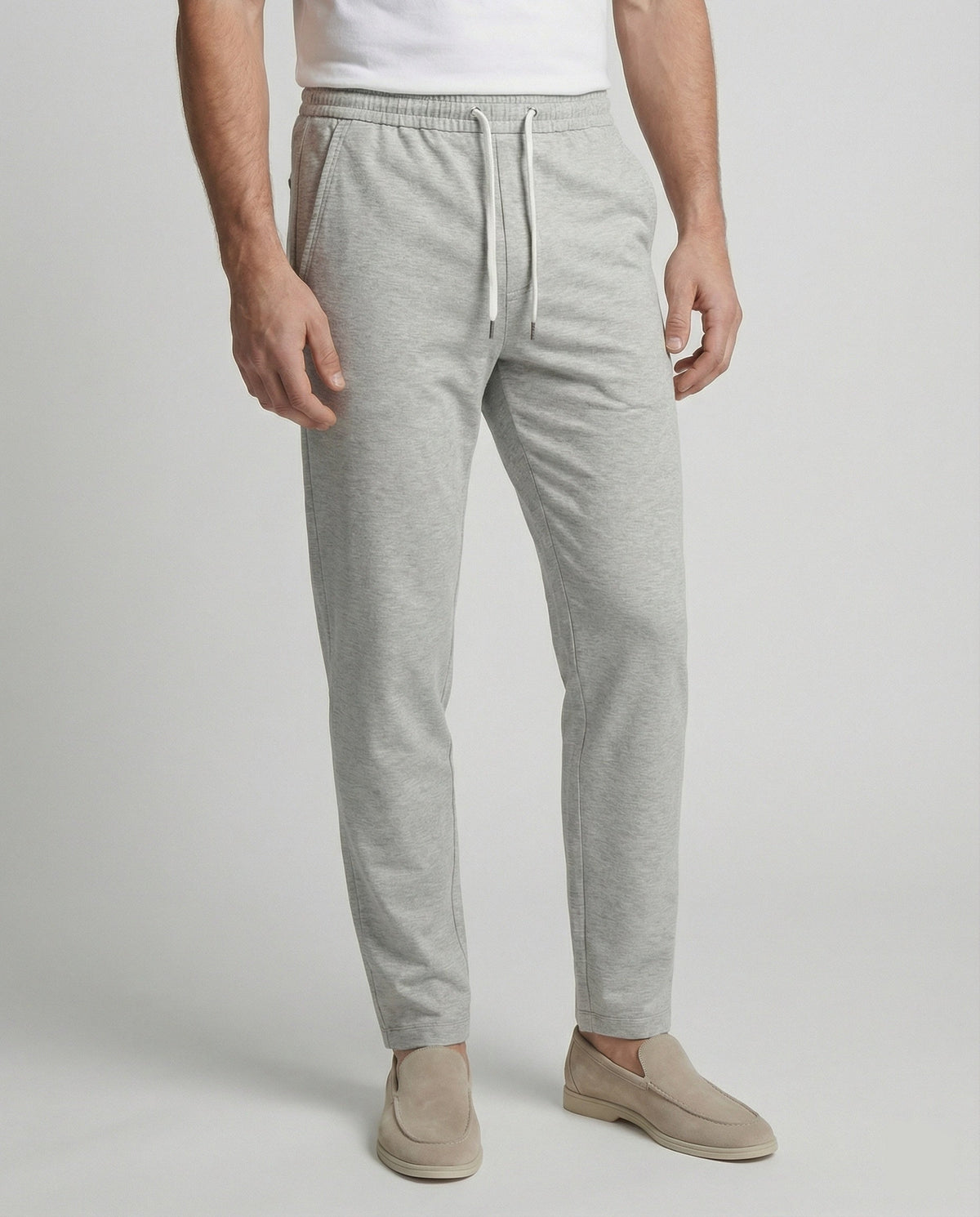 Wessel | Comfortabele joggingbroek voor heren in grijs - foto 6