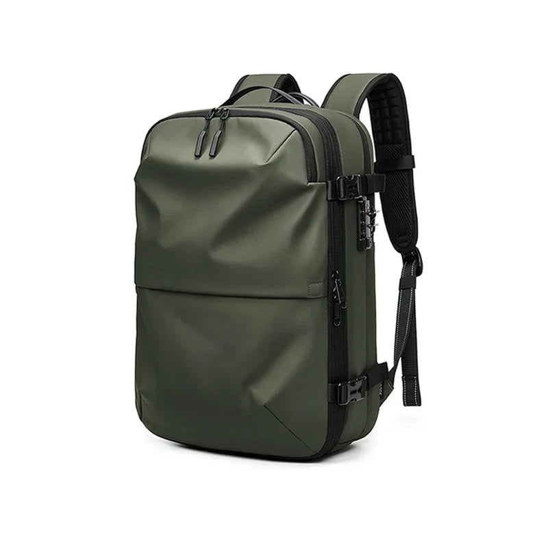 Wilbert | Anti-diefstal rugzak met vacuümcompressie, 60L - Groen