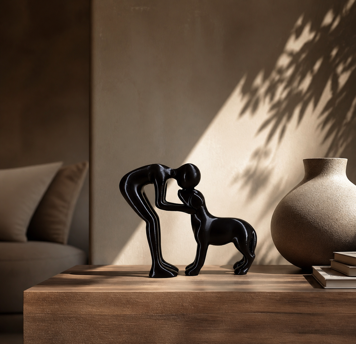 Willem | Abstract beeldje mens en hond - foto 5