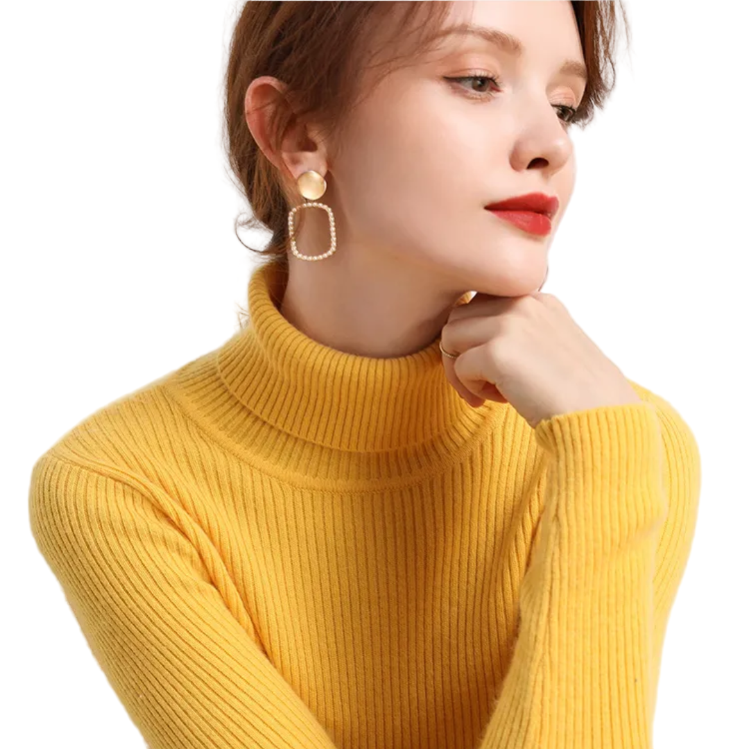 Zachte kasjmier coltrui voor dames – lichtgewicht luxe laag