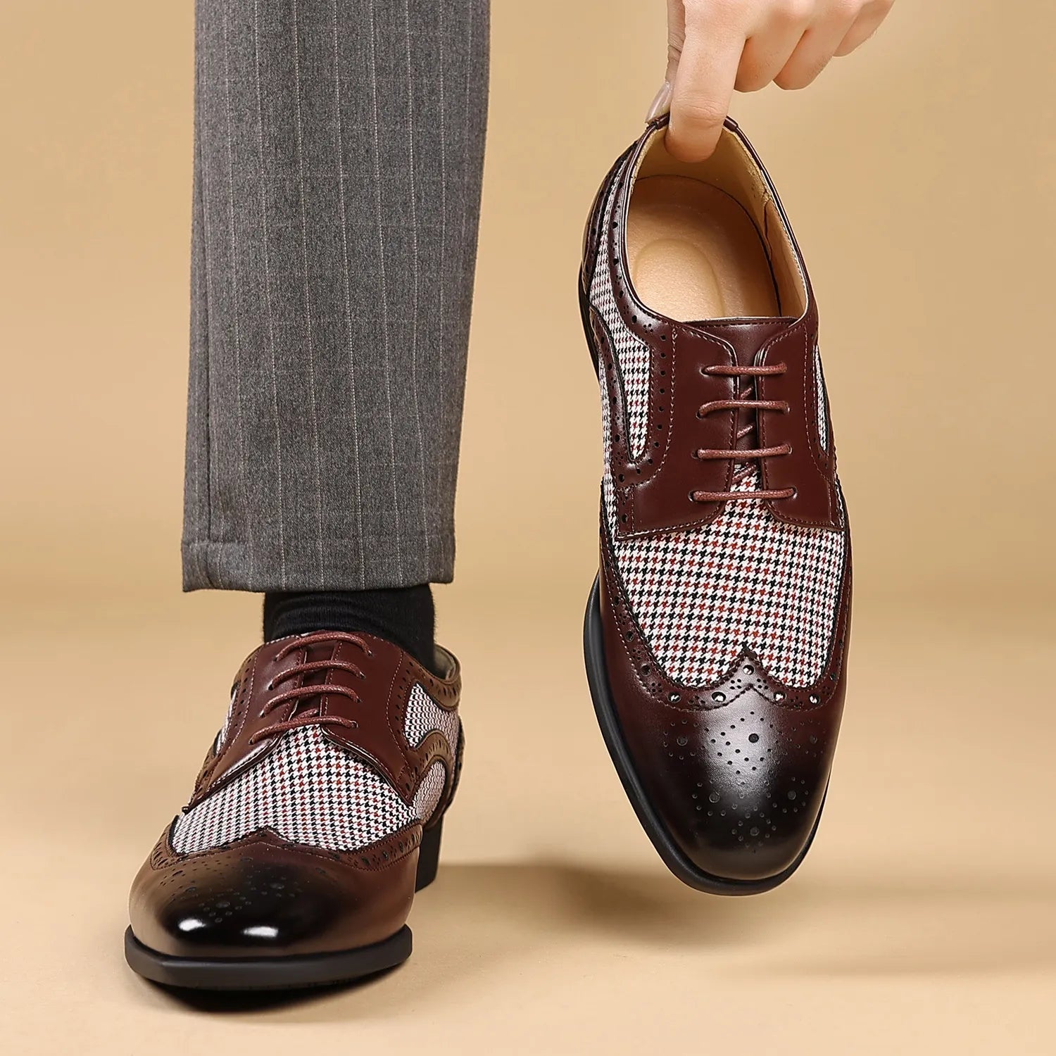 Youri | Nette brogue schoenen voor heren - view 8