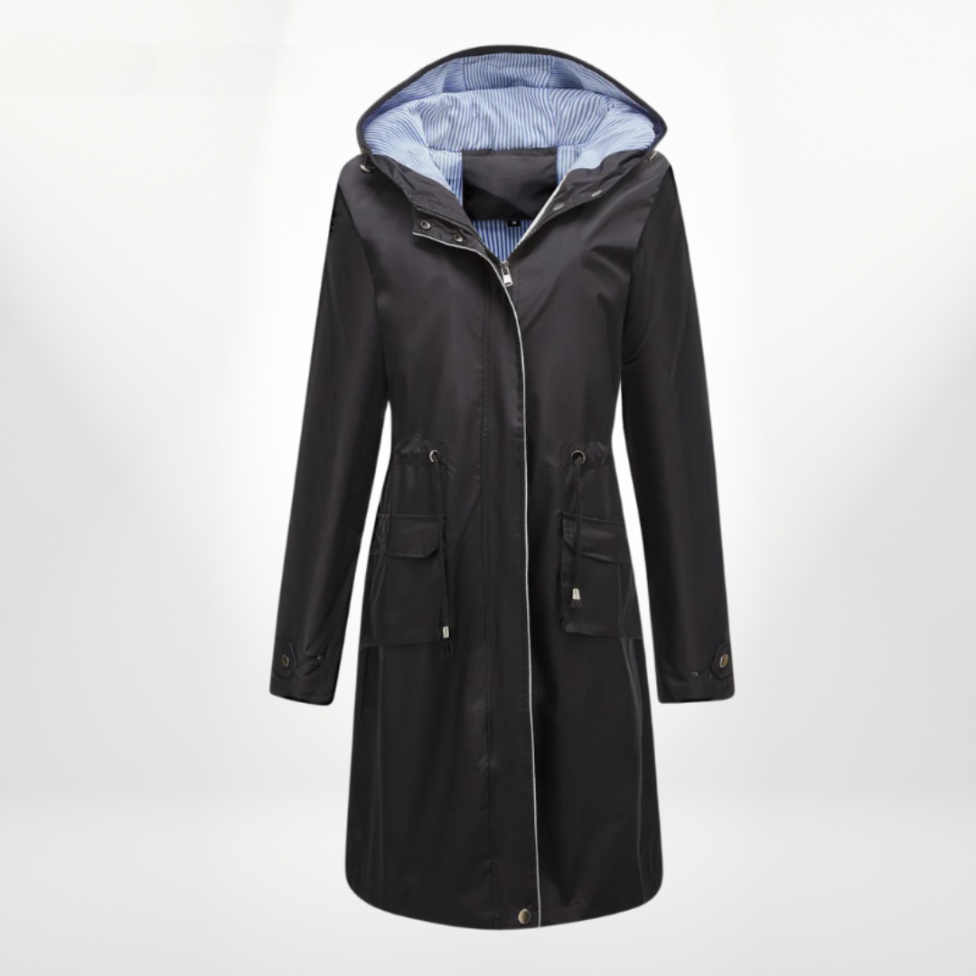 Waterdichte trenchcoat met capuchon - Stijlvolle en functionele bovenkleding