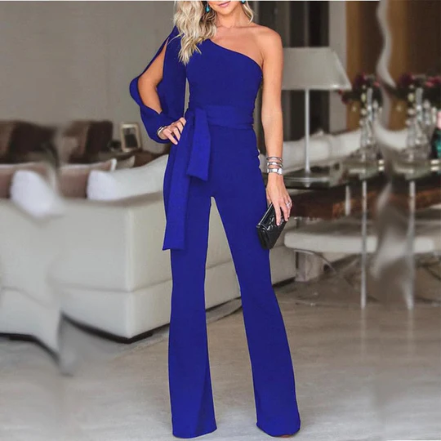 Leanna - Stijlvol en Chique Jumpsuit met One-Shoulder