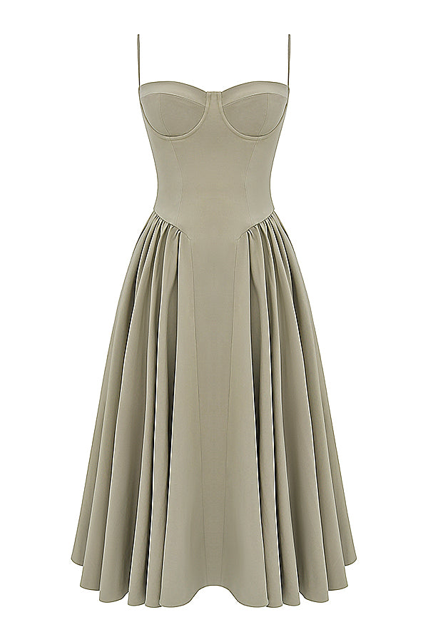 Soraya Dress - Elegante Corset Midi Jurk