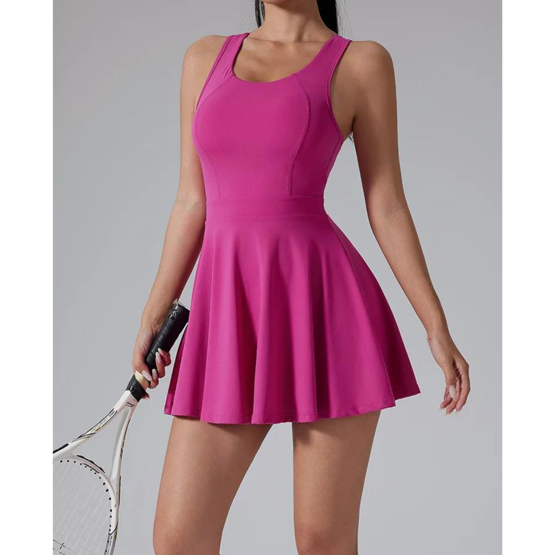 Lana - Dames Zomer Padeljurk met Ingebouwd Broekje - Sportief en Stijlvol voor Zomeractiviteiten