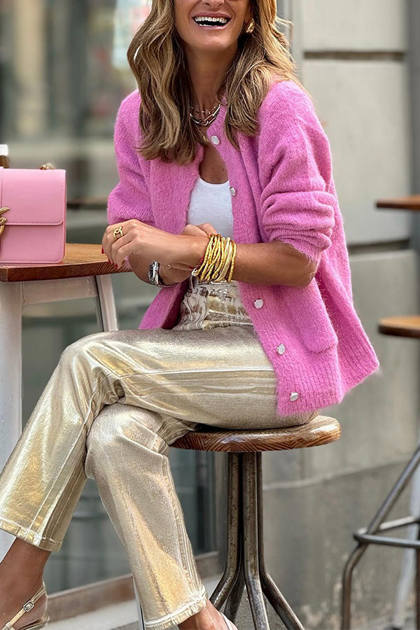 Chantal - Klassieke Trui met Lange Mouwen en Ronde Hals