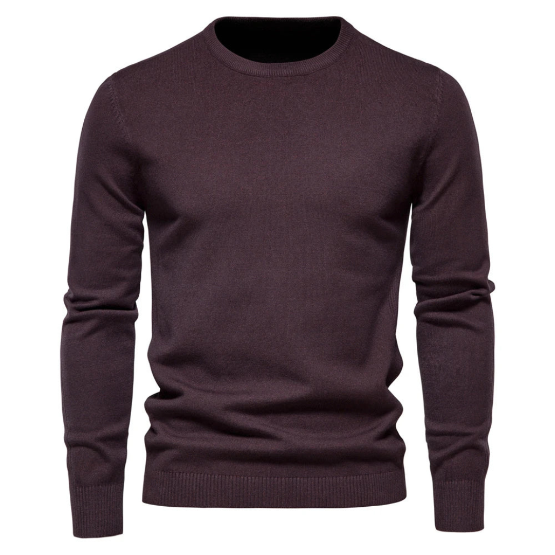 Navando | Klassischer Strickpullover mit Rundhalsausschnitt