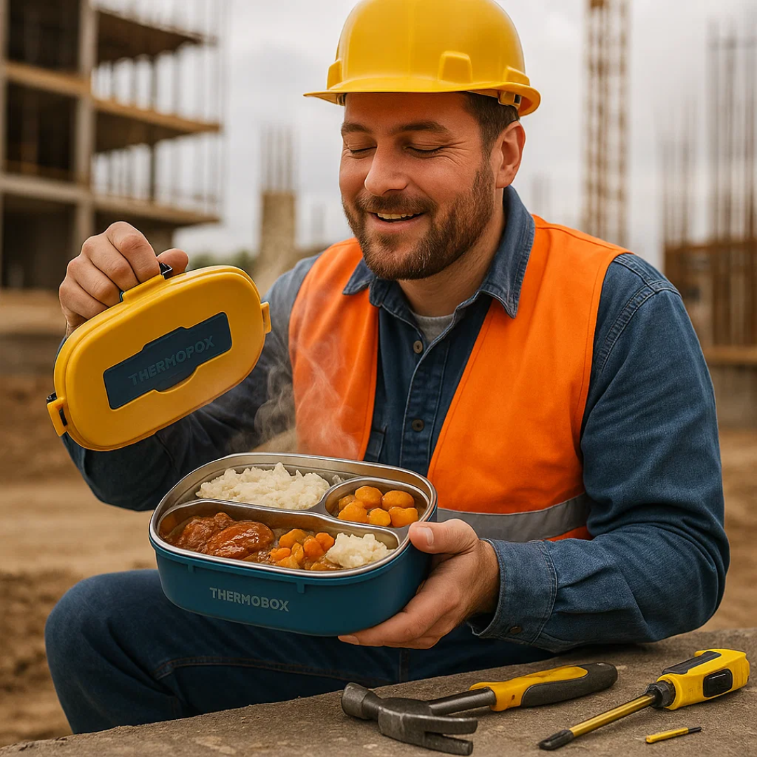 Geïsoleerde roestvrijstalen lunchbox – Lekvrije ThermoBox met kliksluiting