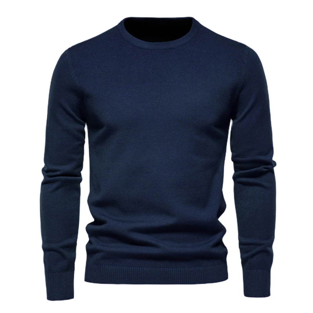 Navando | Klassischer Strickpullover mit Rundhalsausschnitt