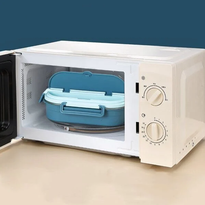 Geïsoleerde roestvrijstalen lunchbox – Lekvrije ThermoBox met kliksluiting