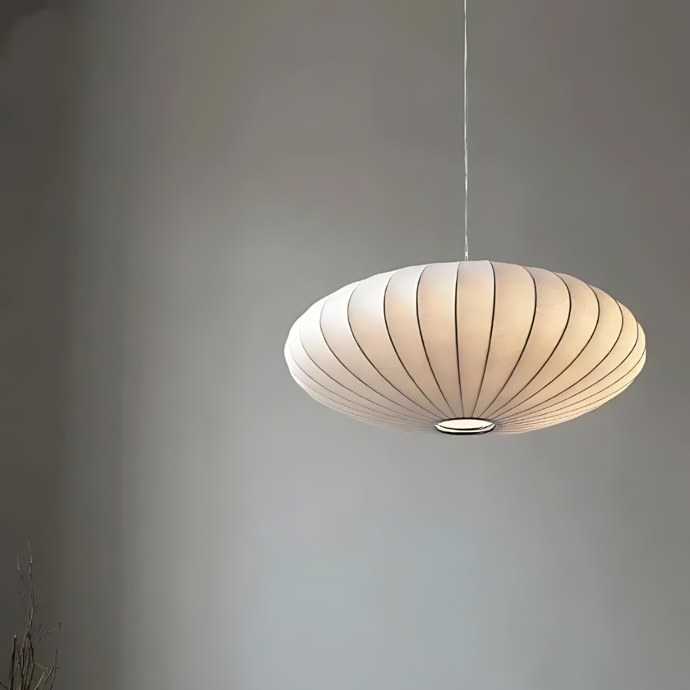 Japandi siliconen geplooide hanglamp - moderne minimalistische verlichting