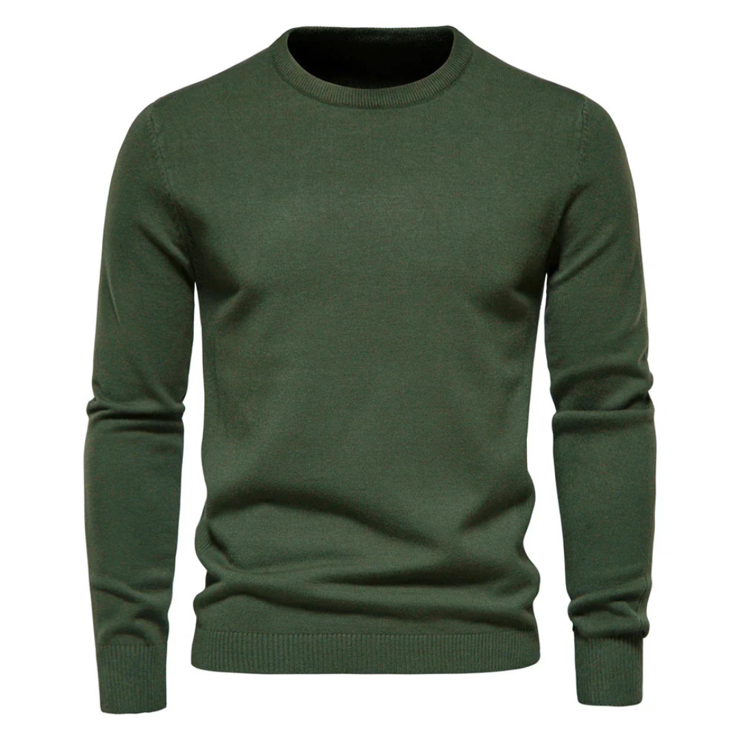 Navando | Klassischer Strickpullover mit Rundhalsausschnitt