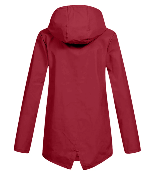 Chiara - Elegante Lange Regenjas met Capuchon