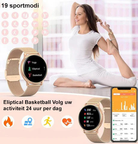 Smartwatch_Slim_Horloge_Activity_Tracker_Dames_Heren_Bluetooth_Hands_Free_Nederland_Belgie_Victoria_Mae