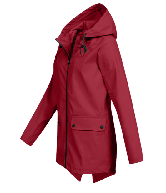 Chiara - Elegante Lange Regenjas met Capuchon