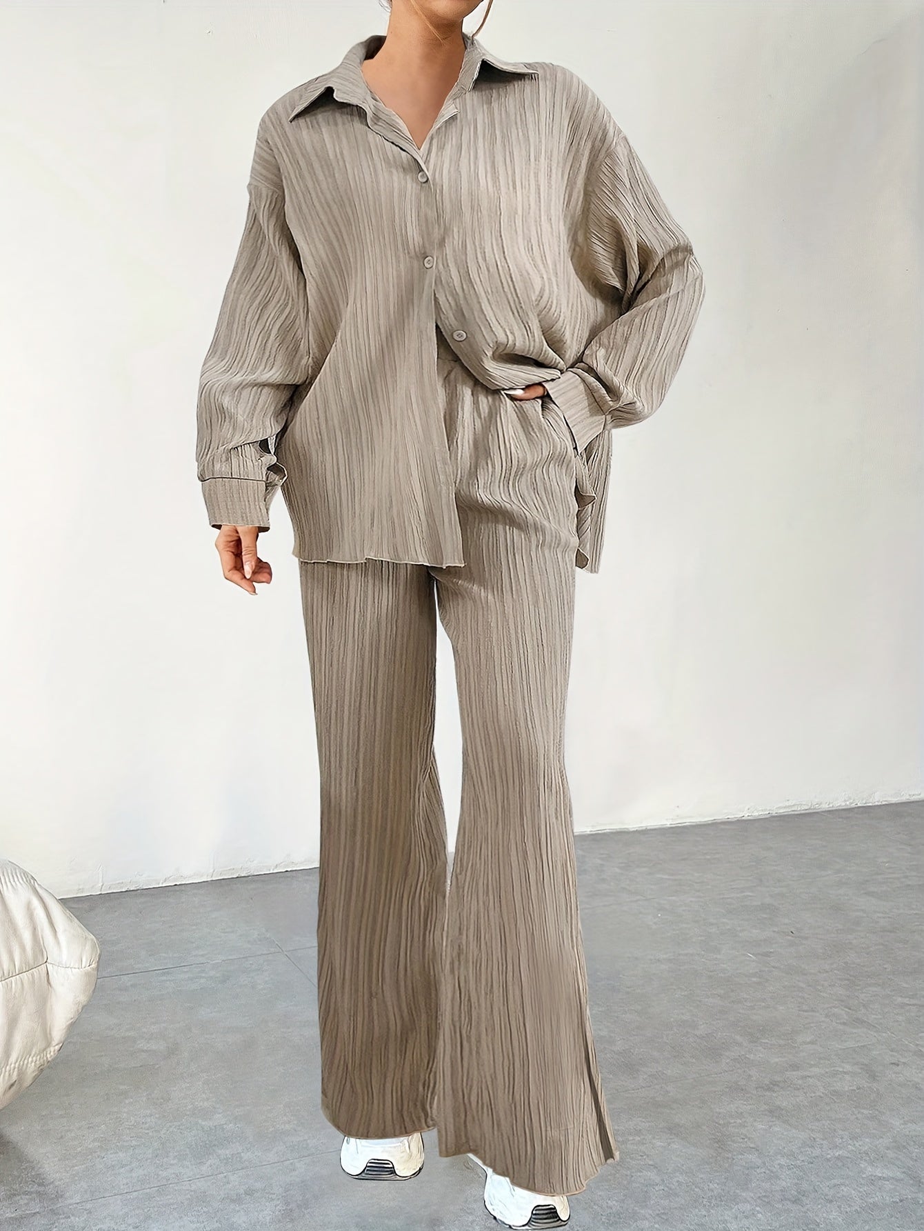 Elisa - Tweedelige Blouse met Broek Comfortabele Set voor Dames