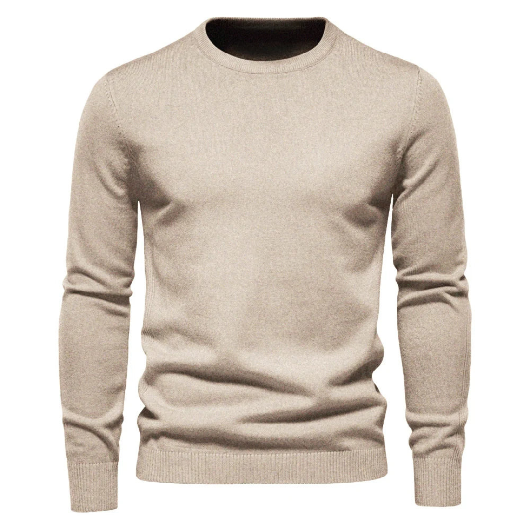 Navando | Klassischer Strickpullover mit Rundhalsausschnitt