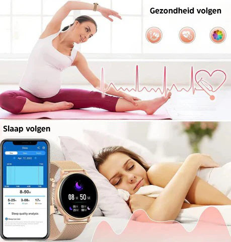 Smartwatch_Slim_Horloge_Activity_Tracker_Dames_Heren_Bluetooth_Hands_Free_Nederland_Belgie_Victoria_Mae