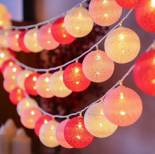 Navando | Guirlande Lumineuse Décorative avec Boules Douces