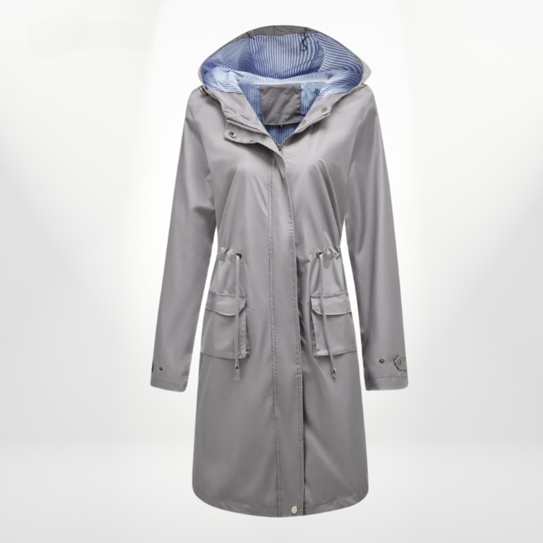 Waterdichte trenchcoat met capuchon - Stijlvolle en functionele bovenkleding