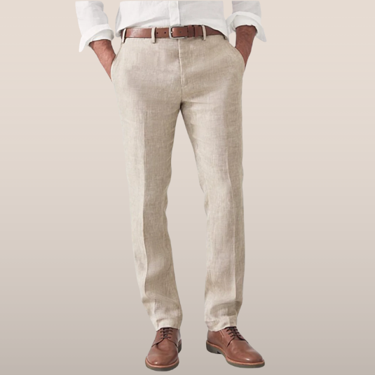 Ademende Beige Herenbroek | Navando