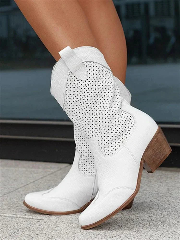 Ademende cowboylaarzen | Ritssluiting, moderne uitstraling, ademend materiaal 0