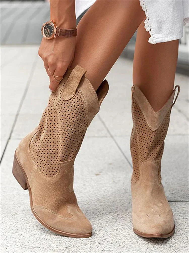 Ademende cowboylaarzen | Ritssluiting, moderne uitstraling, ademend materiaal 5