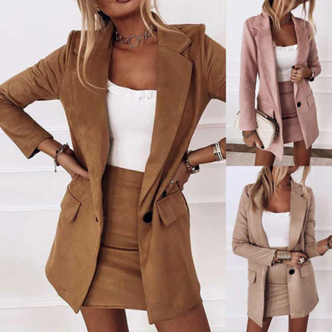 Marcella - Chique blazer set met korte rok dames