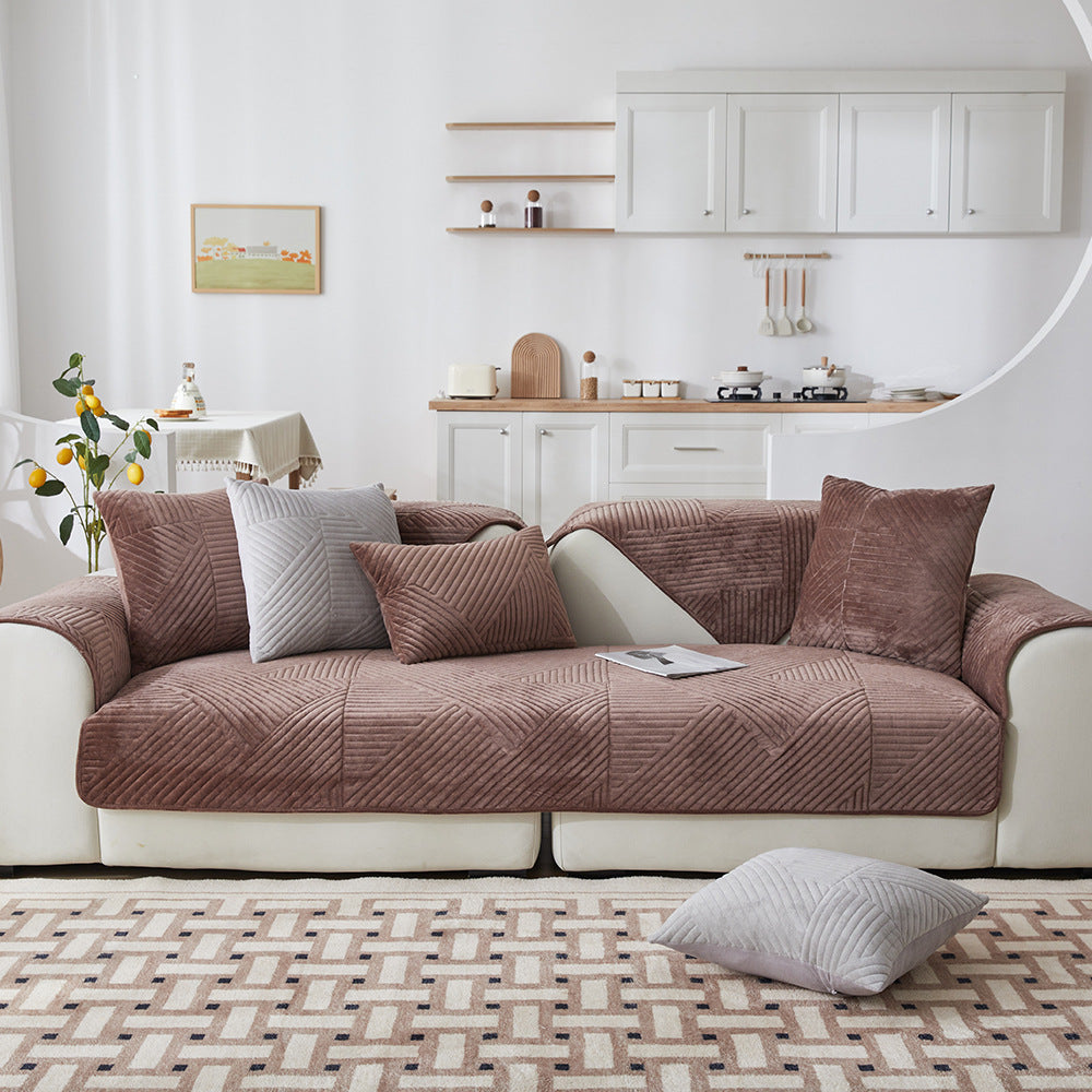 Antislip | Zacht pluche bankhoes 1