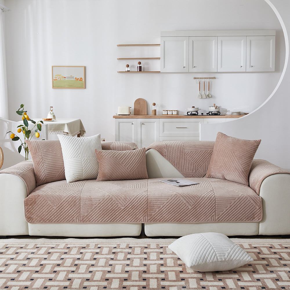 Antislip | Zacht pluche bankhoes 3