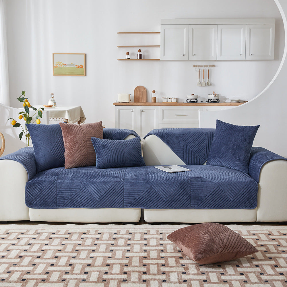 Antislip | Zacht pluche bankhoes 5