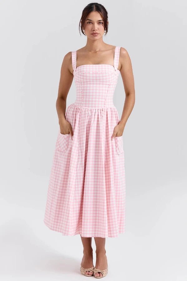 Apolline | Geplooide maxi jurk in wit 0