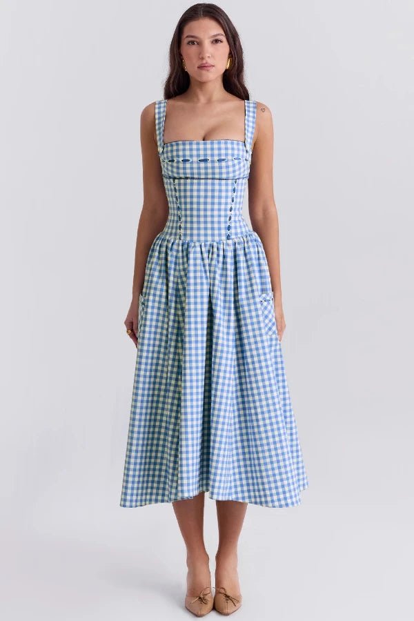 Apolline | Geplooide maxi jurk in wit 1