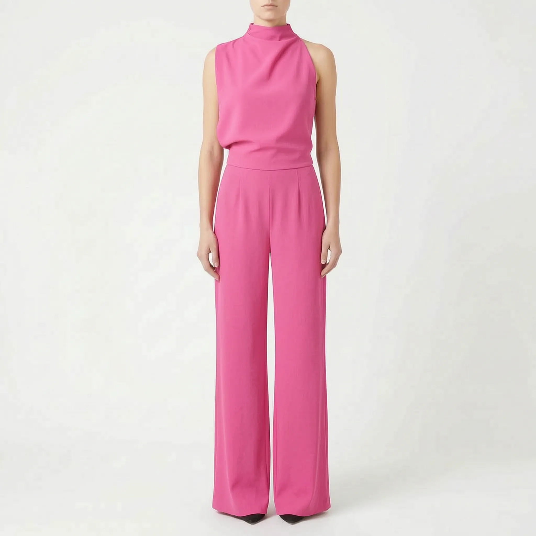Asymmetrische Jumpsuit Met Wijde Pijpen | Navando 