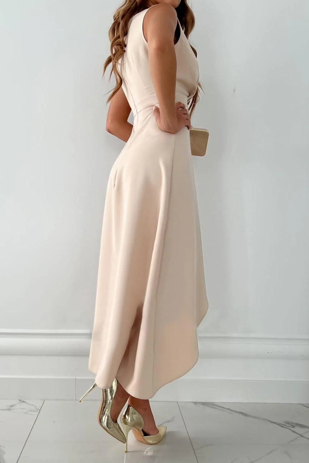 Asymmetrische Midi Jurk | Navando