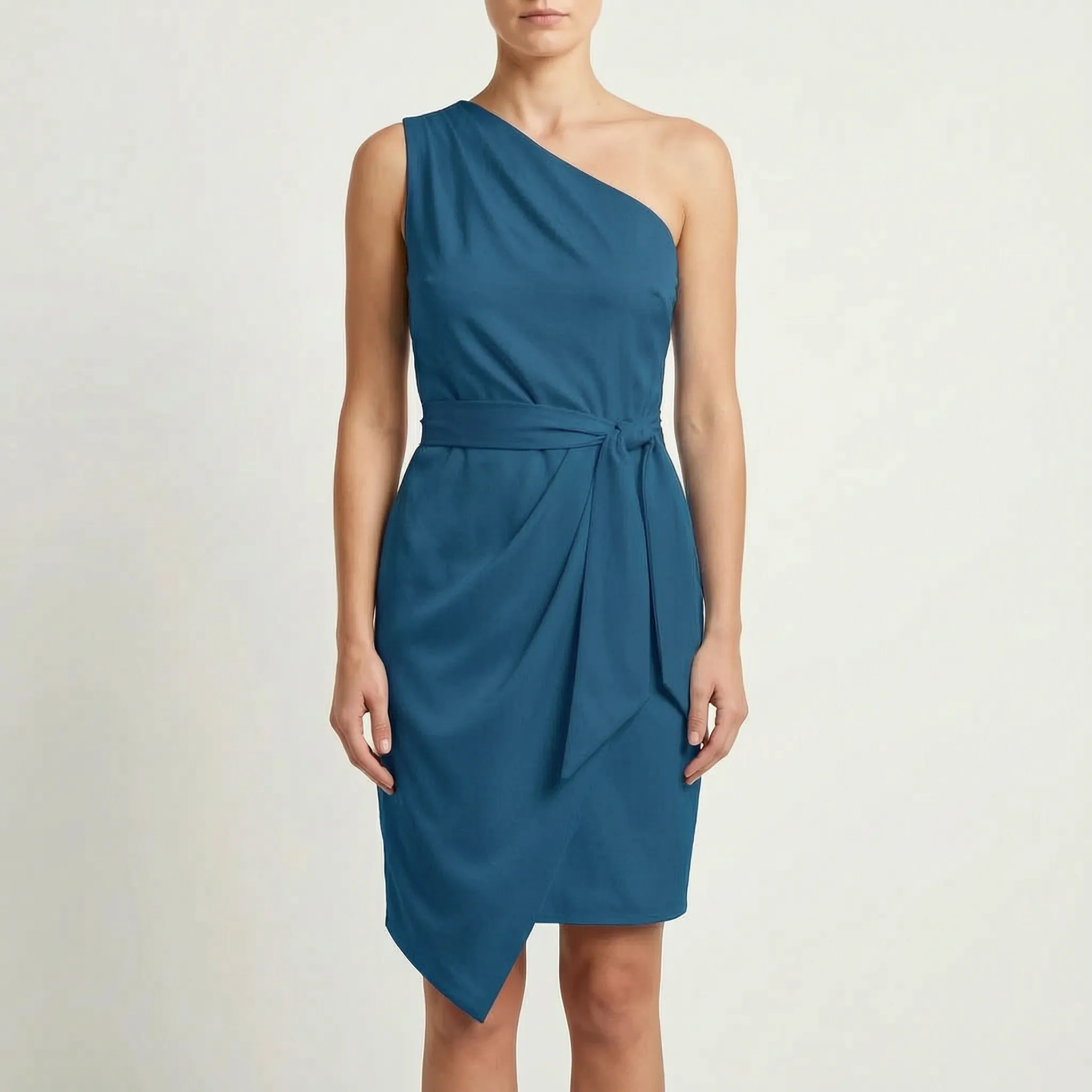 Asymmetrische One-Shoulder Jurk | Navando 