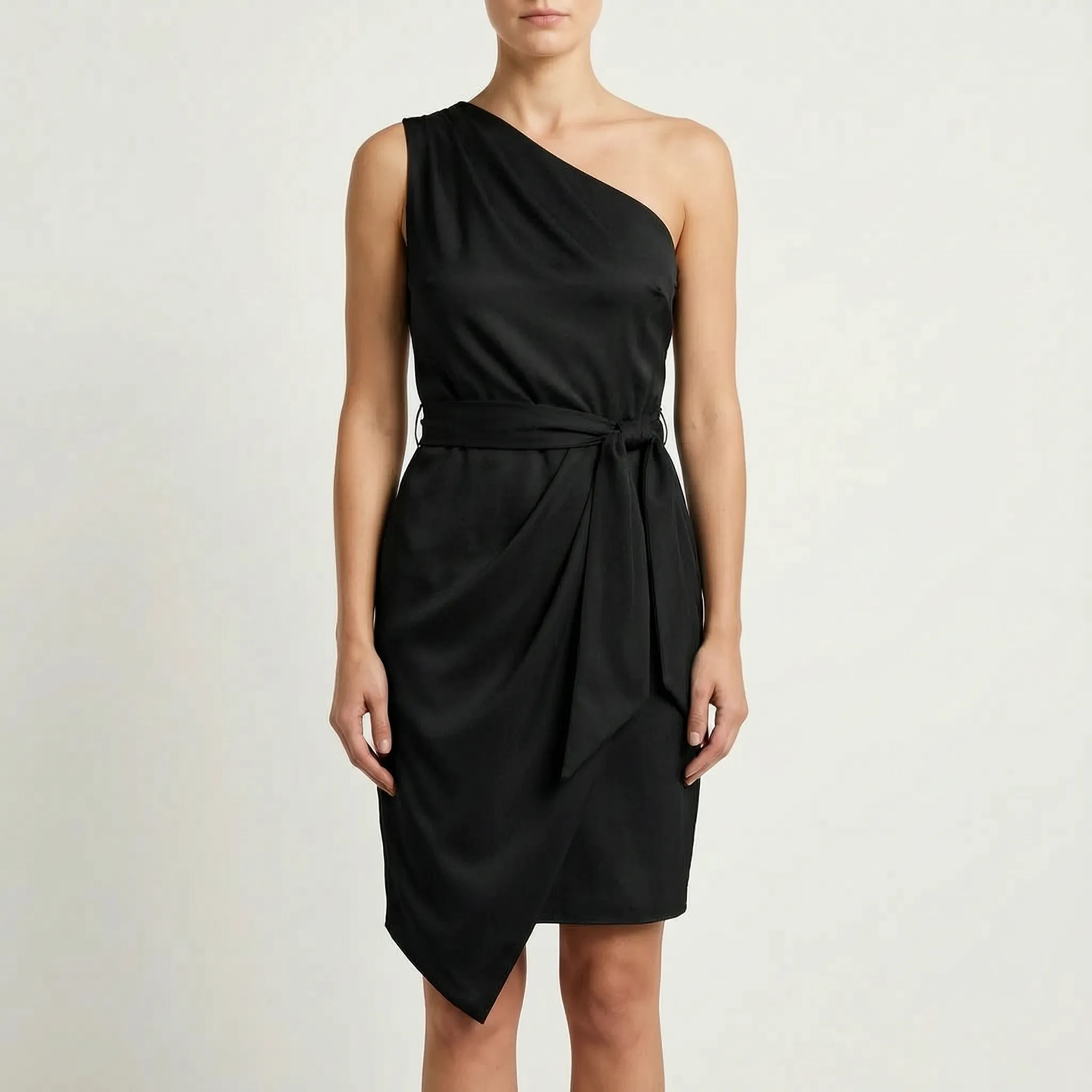Asymmetrische One-Shoulder Jurk | Navando 