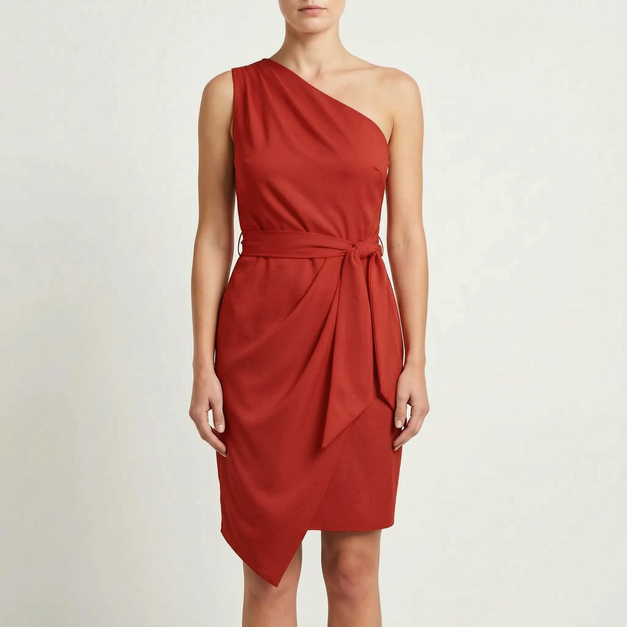 Asymmetrische One-Shoulder Jurk | Navando 