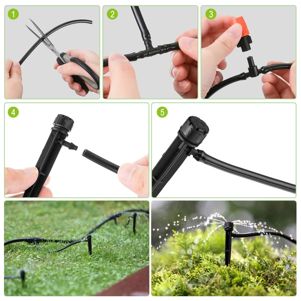 Automatische irrigatiesysteemset | Druppelirrigatie voor tuinplanten 4