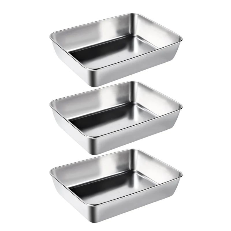 BBQTray | Roestvrijstalen vierkante grillplaat 8