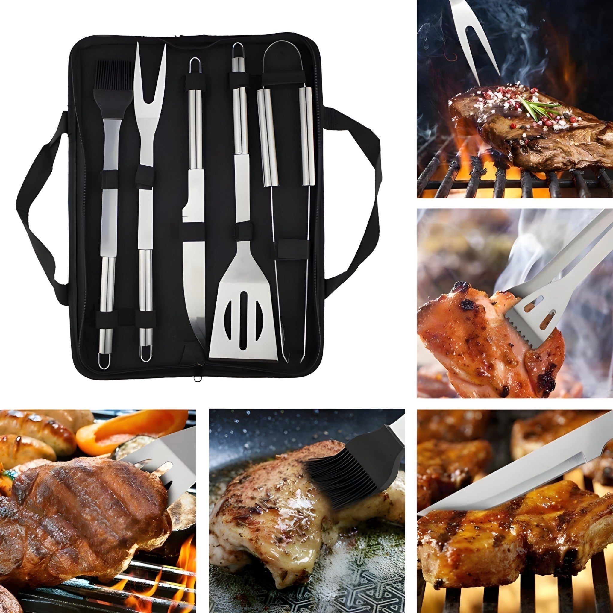 BBQ Jack | Roestvrijstalen BBQ gereedschap set 7