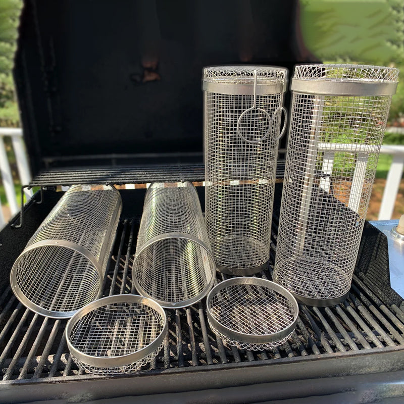 BBQfriend™ | Roestvrijstalen grillmand met 360 graden draaifunctie 4