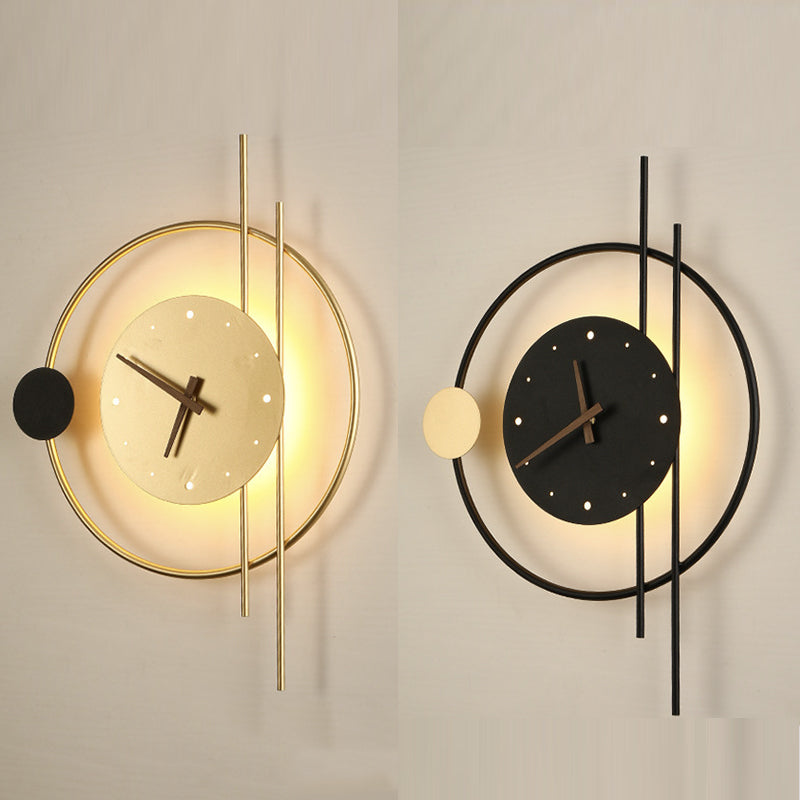 Bibi | Moderne Wandlamp Met Ingebouwde Klok