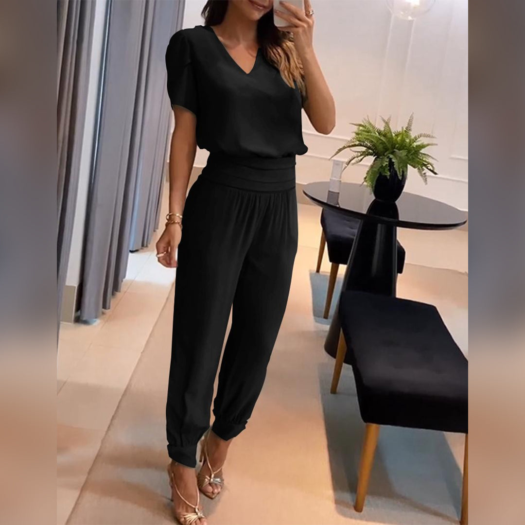 Luciana - Stijlvolle bedrukte chique jumpsuit